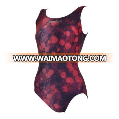 burgundy red women beachwear sexy open swimsuits adult swimwear