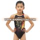 Custom printing beachwear design your own swimming suit girls one piece swimsuit