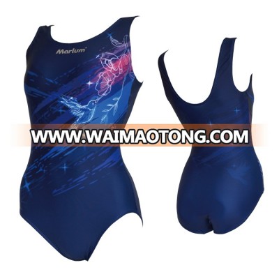 print logo available women swimwear water sports one piece swimsuit