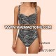 2016 zebra print ladies one piece swimwear women swimsuit